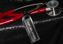 Leather Stethoscope ID Tag